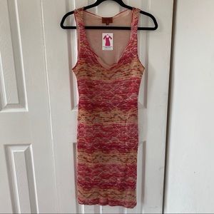 Missoni orange pink knit dress size 42 (US size 6)